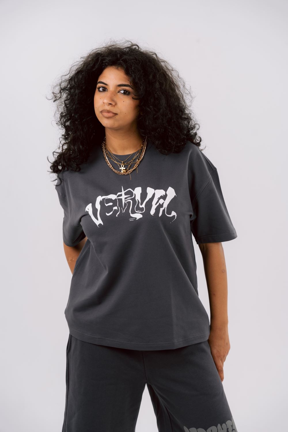 Gray vervil T-SHIRT