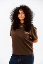 Brown vervil T-SHIRT