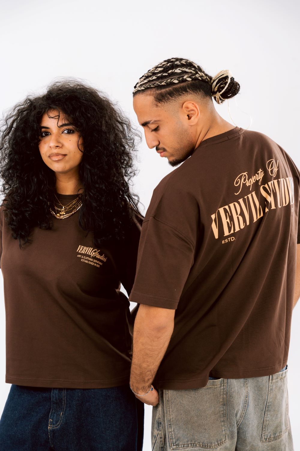 Brown vervil T-SHIRT