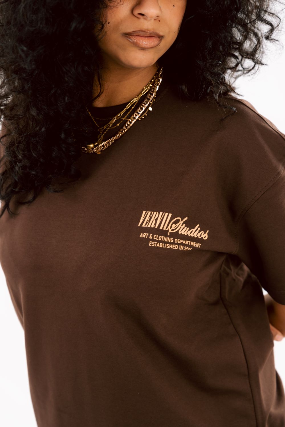 Brown vervil T-SHIRT