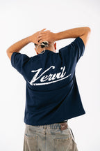 Navy blue vervil T-SHIRT