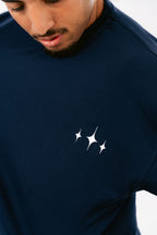 Navy blue vervil T-SHIRT