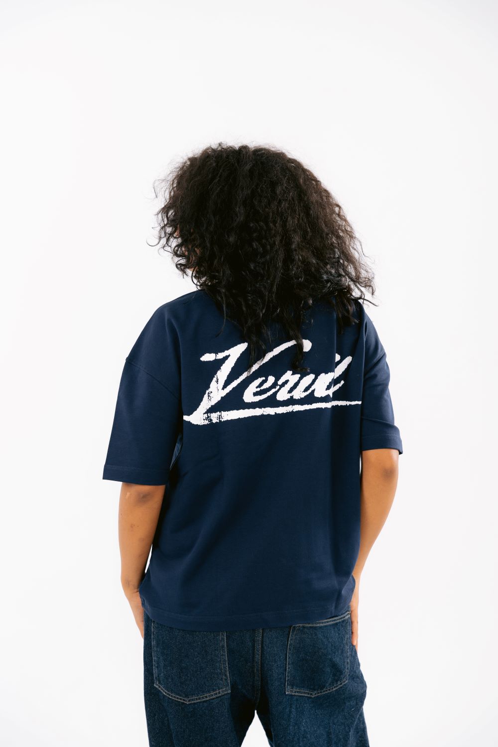 Navy blue vervil T-SHIRT